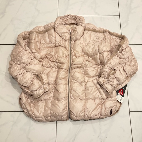 NWT Free People x FP Movement Pippa Scrunchy Glossy Packable Puffer Jacket - Picture 11 of 15